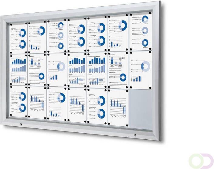 Vergrendelbaar Notitiebord Outdoor Met Gasveer 21x A4