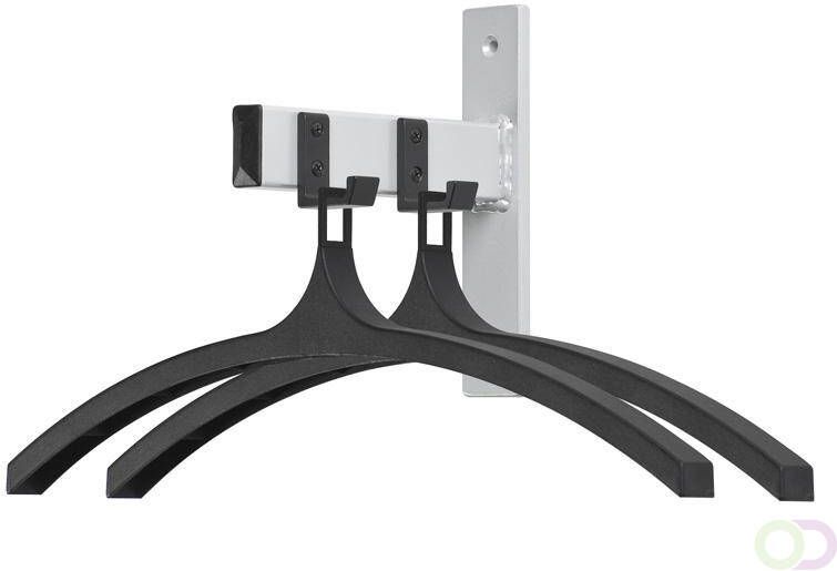 V-part wandgarderobe 2 haken met hangers