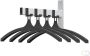 V-part wandgarderobe 4 haken met hangers - Thumbnail 1