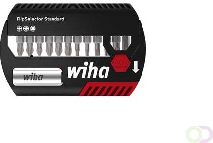 Wiha Bitset FlipSelector Standard 25 mm Phillips Pozidriv TORXÂ® 13 delig 1 4" met riemclip in blister(39060 )
