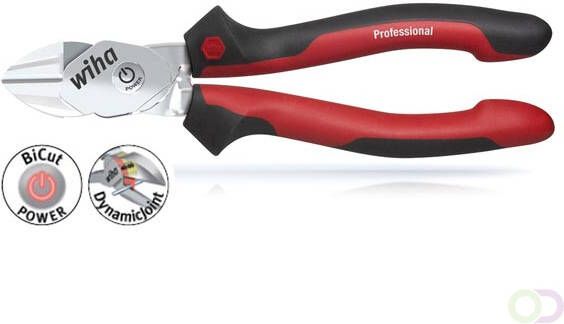 Wiha High-performance zijkniptang BiCutÂ Professional met DynamicJointÂ omschakelbaar (38190) 200 mm