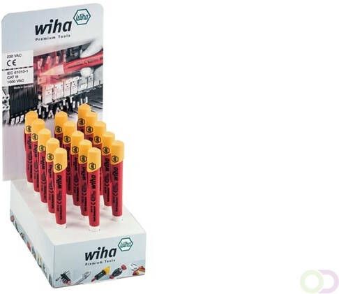 Wiha Kartonnen display spanningszoeker set Volt Detector contactloos eenpolig 230-1.000 VAC 15-delig (39558)