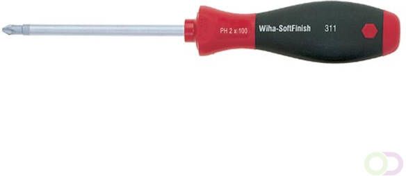 Wiha Schroevendraaier SoftFinish Phillips met ronde schacht (00760) PH2 x 200 mm