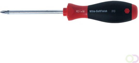 Wiha Schroevendraaier SoftFinish Pozidriv met ronde schacht (00770) PZ1 x 80 mm