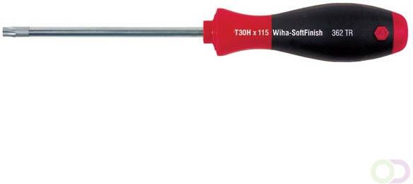 Wiha Schroevendraaier SoftFinish TORXÂ Â TamperÂ ResistantÂ (metÂ boring) met ronde schacht (01302) T20H x 100 mm