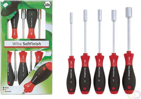 Velleman Wiha Schroevendraaierset SoftFinish zeskantdopsleutel 5-delig (01034)