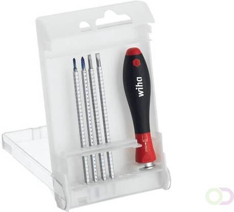 WIHA Screwdriver with interchangeable blade set SYSTEM 4 269 EB5-3 SYSTEM 4 SET 5-tlg SF-telescopic E-BOX