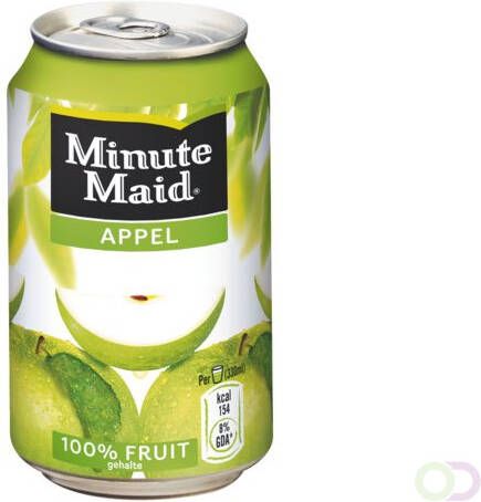 Minute maid Frisdrank Appelsap blikje 0.33l