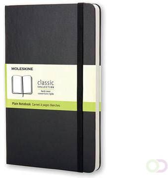 Moleskine notitieboek ft 9 x 14 cm effen harde cover 192 bladzijden zwart