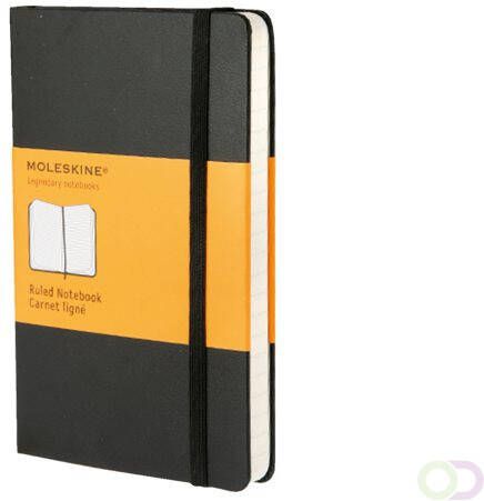 Moleskine Notitieboek pocket 90x140mm lijn zwart