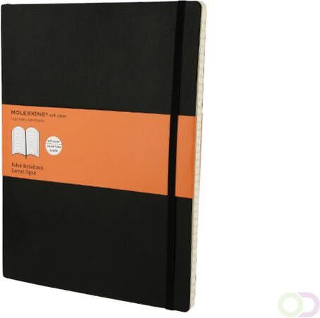 Moleskine Notitieboek XL 190x250mm lijn zwart