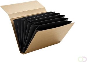 Multo Sorteermap Kraft Line A4 7 vakken 850gr bruin