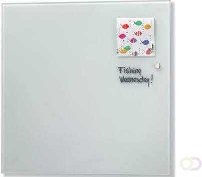 Naga magnetisch glasbord wit ft 35 x 35 cm