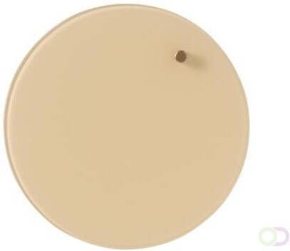 Naga Nord magnetisch rond glasbord diameter 25 cm creme