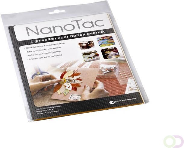 Nano Tac Lijmvel NanoTac hobby A4 folie set Ã  10 vel