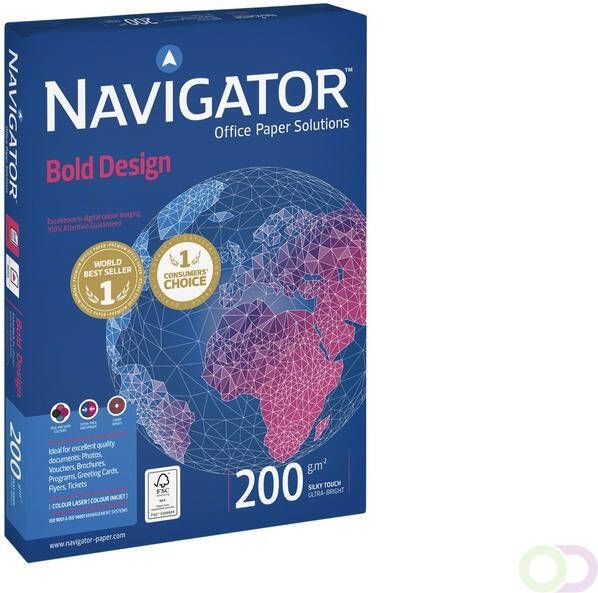 Navigator Kopieerpapier Bold Design A4 200gr wit 150vel