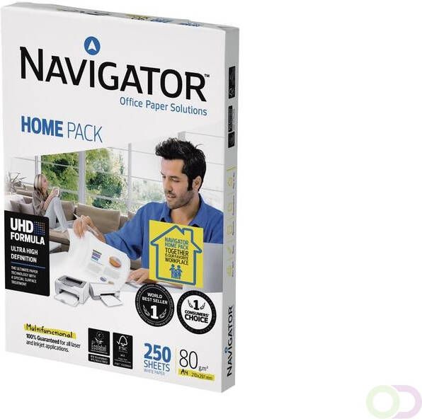 Navigator Home Pack printpapier ft A4 80 g pak van 250 vel