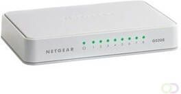 Netgear GS208 Unmanaged Gigabit Ethernet (10 100 1000) Wit (GS208-100PES)