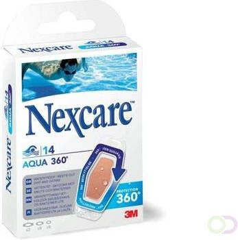 Nexcare 3M pleister Aqua 360Â° 3 formaten pak van 14 stuks