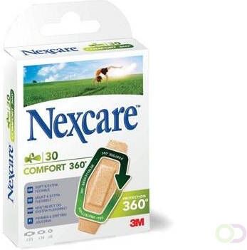 Nexcare 3M pleister Comfort 360Â° 3 formaten pak van 30 stuks