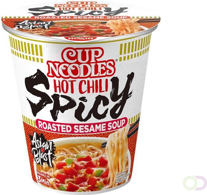 Nissin Noodles hot chili spicy cup