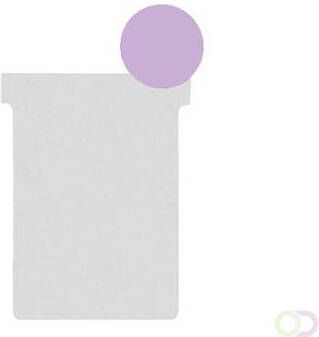 Nobo T-planbordkaarten index 2 ft 85 x 60 mm violet
