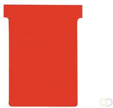 Nobo T-planbordkaarten index 3 ft 120 x 92 mm rood