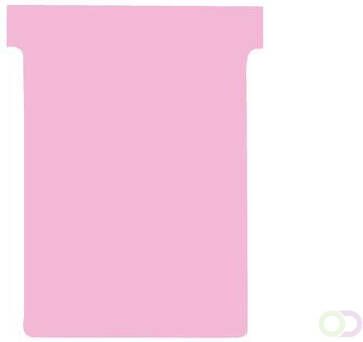 Nobo T-planbordkaarten index 3 ft 120 x 92 mm roze