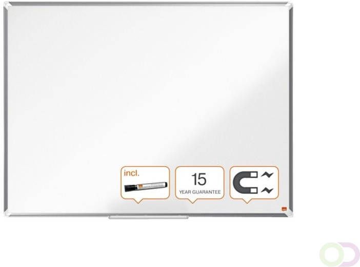 Nobo Premium Plus whiteboard gelakt staal magnetisch 90 x 120 cm