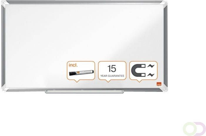 Nobo Whiteboard Premium Plus Widescreen 40x71cm staal
