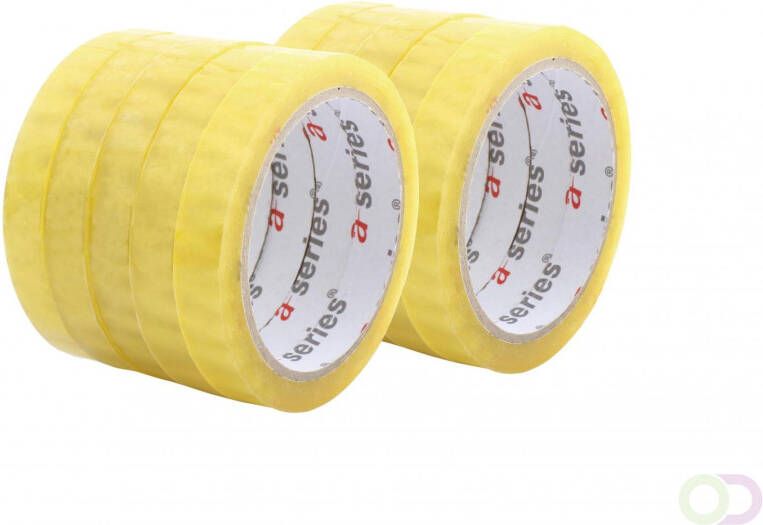 Office-Deals A-series Plakband AS1380 Transparant (15mm x 66m) 40 micr.