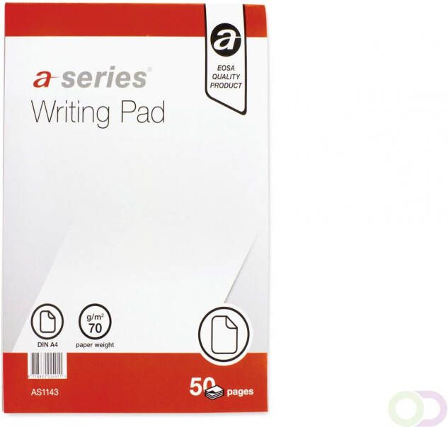 Office-Deals A-series Schrijfblok AS1143 A4 Blanco 50 vel