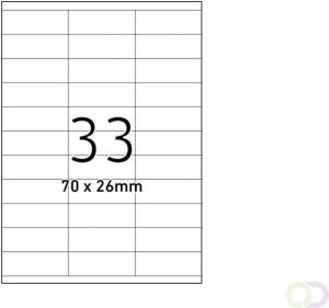 Office Etiket A4 70X26 33X