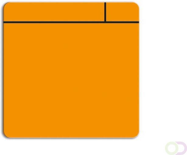 Office Magneet scrum 7.5cmx7.5cm oranje