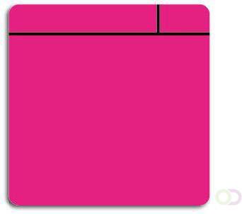 Office Magneet scrum 7.5cmx7.5cm roze