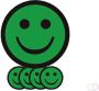 Smit Visual Magneet smiley 25mm emotie blij groen - Thumbnail 2