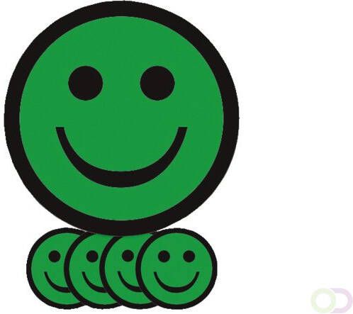 Office Magneet smiley 7.5cm emotie blij groen