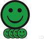 Smit Visual Magneet smiley 75mm emotie blij groen - Thumbnail 2