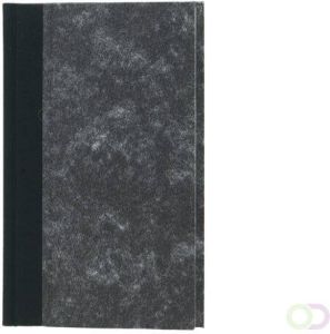 Office Notitieboek Octavo 103x165mm 192blz gelinieerd grijs gewolkt