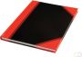 Bantex notitieboekje ft A5 192 bladzijden gelijnd rood en zwart 6 stuks - Thumbnail 2