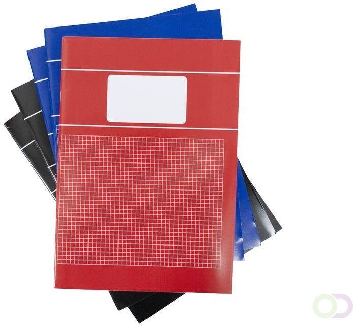 Office Schrift basic A4 80blz ruit 5mm assorti