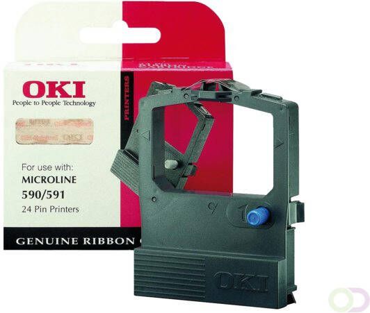 OKI Black Nylon Ribbon for ML590 591