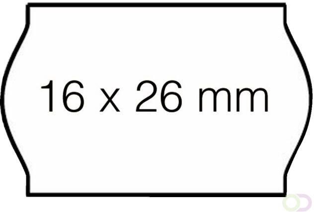 Open-Data Prijsetiket 16x26mm S14 Sato Judo permanent wit 1000 stuks