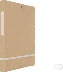 Oxford elastobox Touareg ft A4 uit karton rug van 2 5 cm naturel en wit