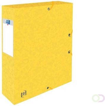 Oxford Elba elastobox Top File+ rug van 6 cm geel
