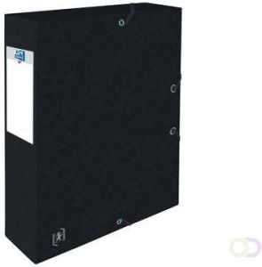 Oxford Elba elastobox Top File+ rug van 6 cm zwart