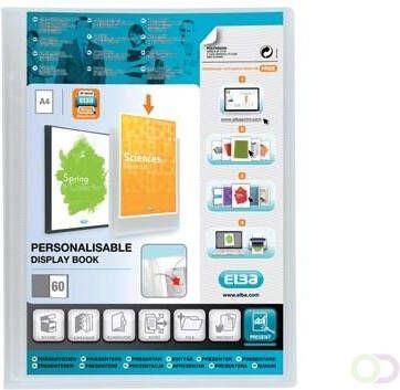Oxford Polyvision personaliseerbare presentatiealbum formaat A4 uit PP 60 tassen transparant