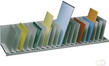 Paperflow sorteervak met vaste tussenschotten schuin 20 vakken breedte 111 5 cm