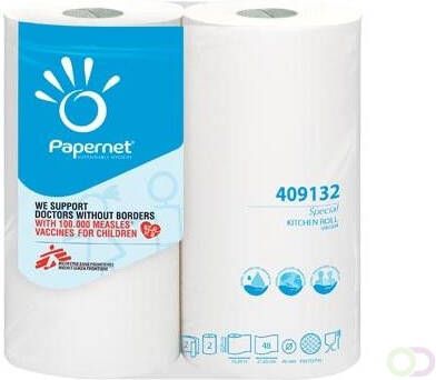 Papernet keukenrol Special 2-laags 48 vellen pak van 2 rollen