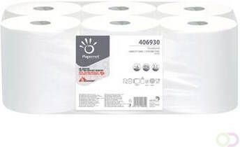 Papernet papieren handdoeken Standard centerfeed 1-laags 292 meter pak van 6 stuks